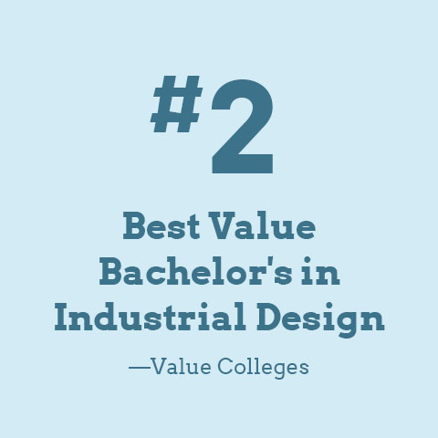 #2 Best Value Bachelor's in Industrial Design