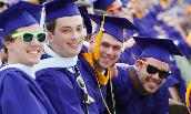 JMU students at commencement