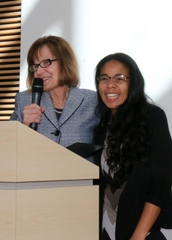 Jauan Brooks with Dr. Kathy Schwartz