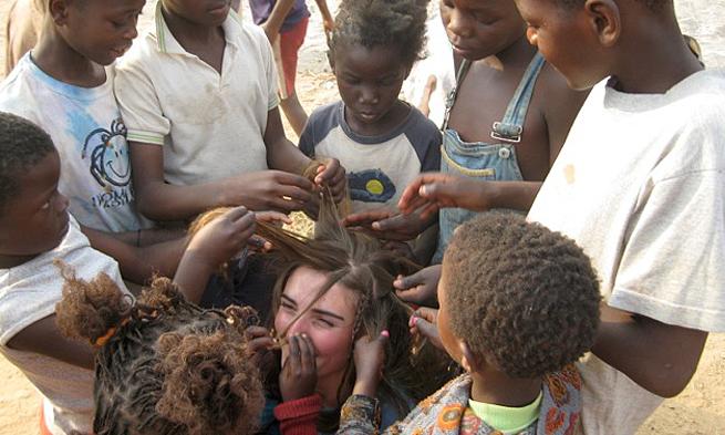 Christine Bolander in Uganda