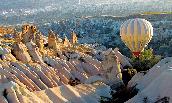 A hot air balloon over Cappadocia