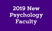2019 New Psychology Faculty