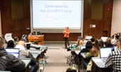 Teresa Shea speaking during Cyber Day - Spring 2017