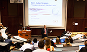 Paul A. Graver, of CACI, giving a talk on Cyber Strategy - March 2017