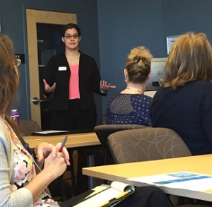 Samantha Powell at the Student Diversity Conference