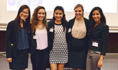 Group of female students at the Student Diversity Council Conference 