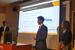 Presenters at the Fall 2016 SHRM Case Competition