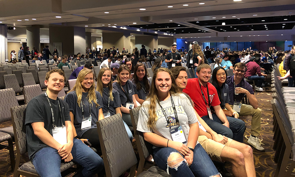 Students from JMU AMA at 2019 Conference