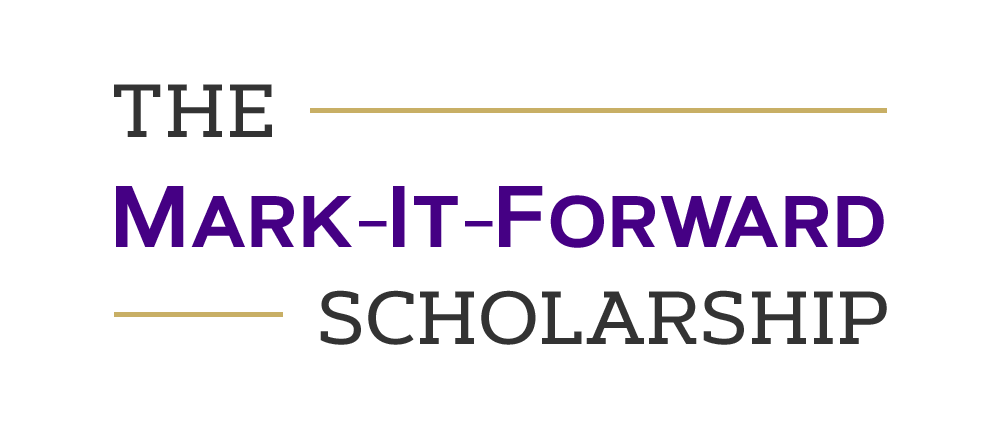 The Mark-It-Forward Scholarship - Logo