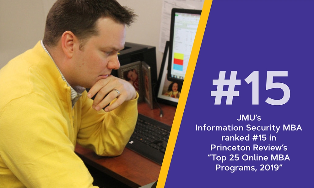 JMU InfoSec MBA Ranked #15 in Princeton Review Top 25 - 2019