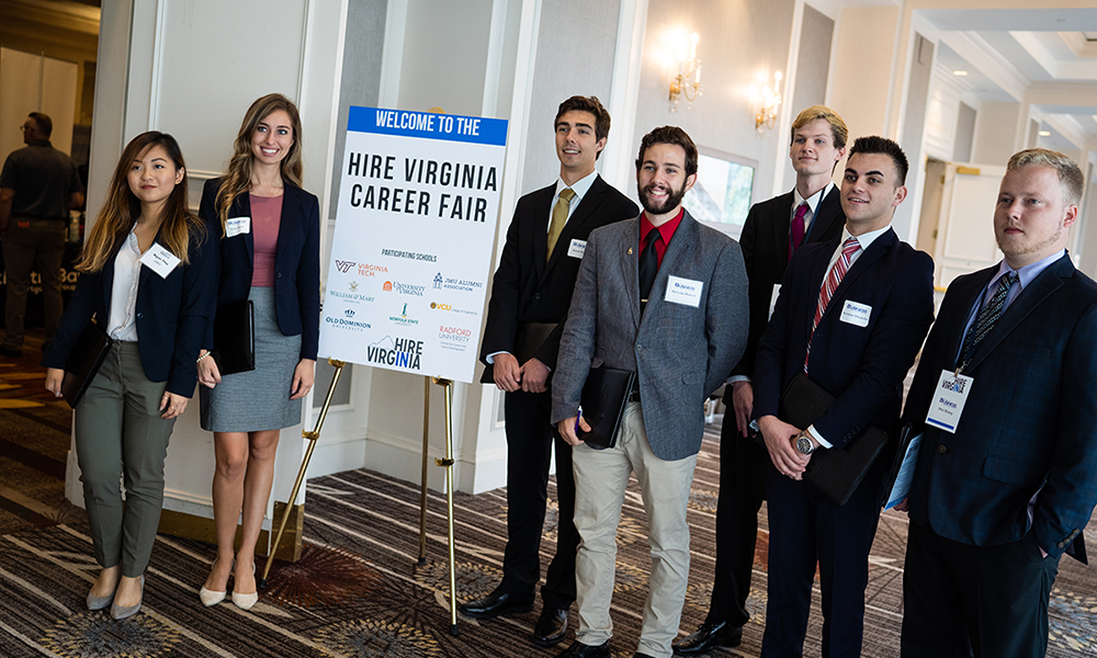 Students at Hire Virginia event - 2018