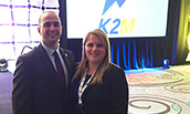 Joseph Straub and Ashley Yelverton at the K2M Global Sales Meeting - 2015