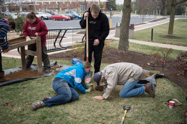 Archeology lab around campus