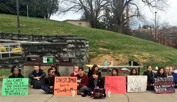 JMU students protest the brutalization of black bodies (2014)