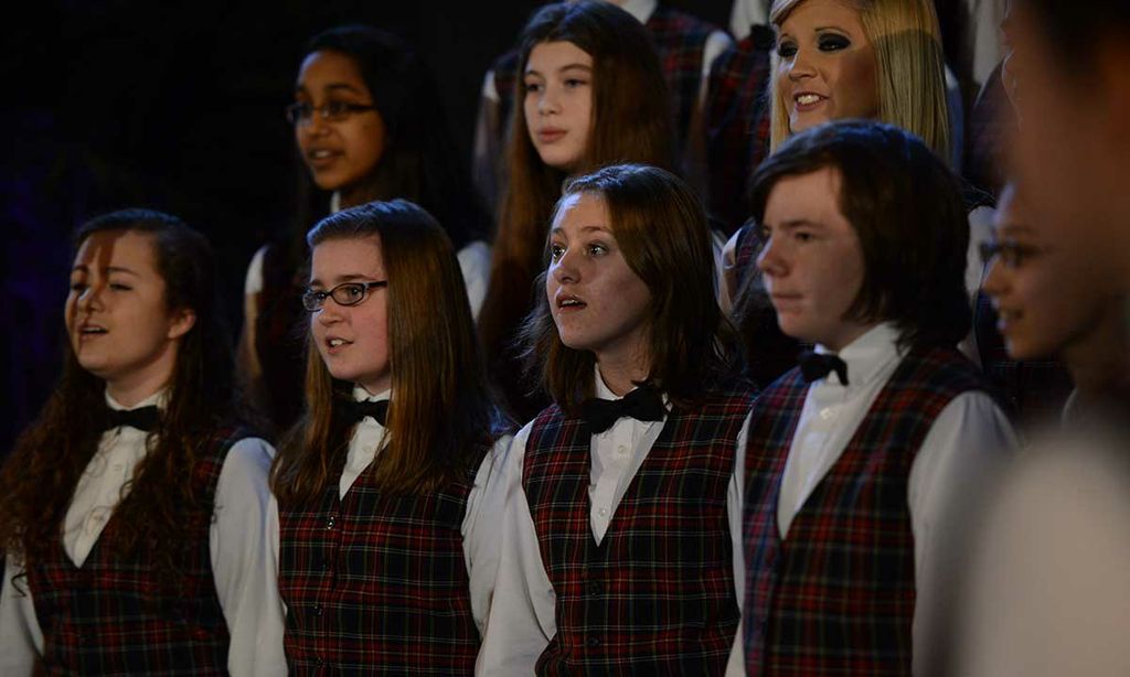 Eleanor Alger (third from left) sings in Shenandoah Valley Children's Choir