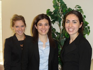 Photo of Google Online Marketing Challenge Winners Tara Goode, Rachel Krause and Nicole Behr
