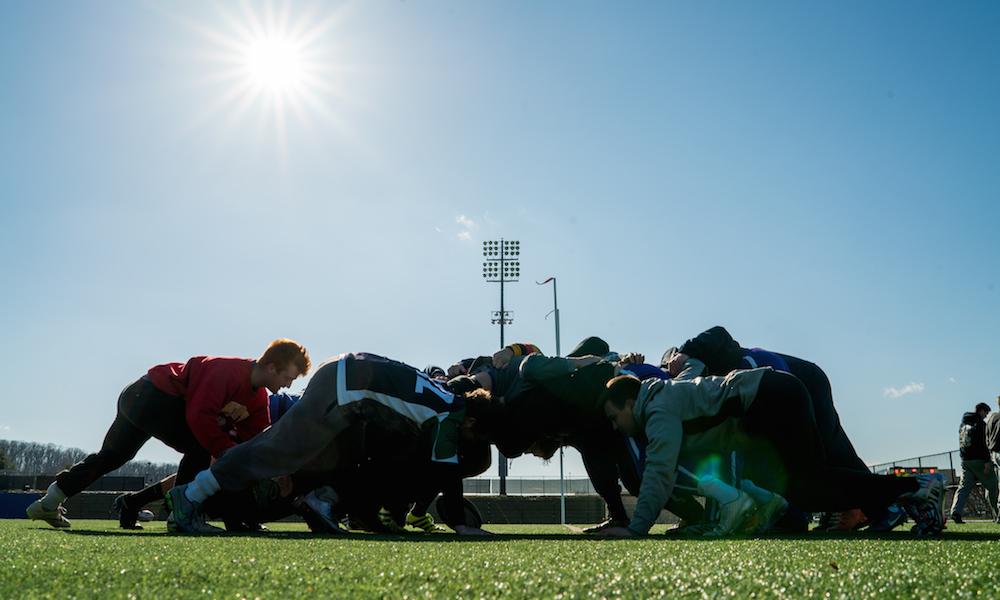 men's rugby practice