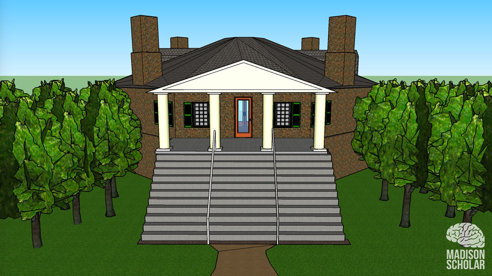3d view of popular forest house