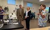 Cline visits School of Nursing - thumb