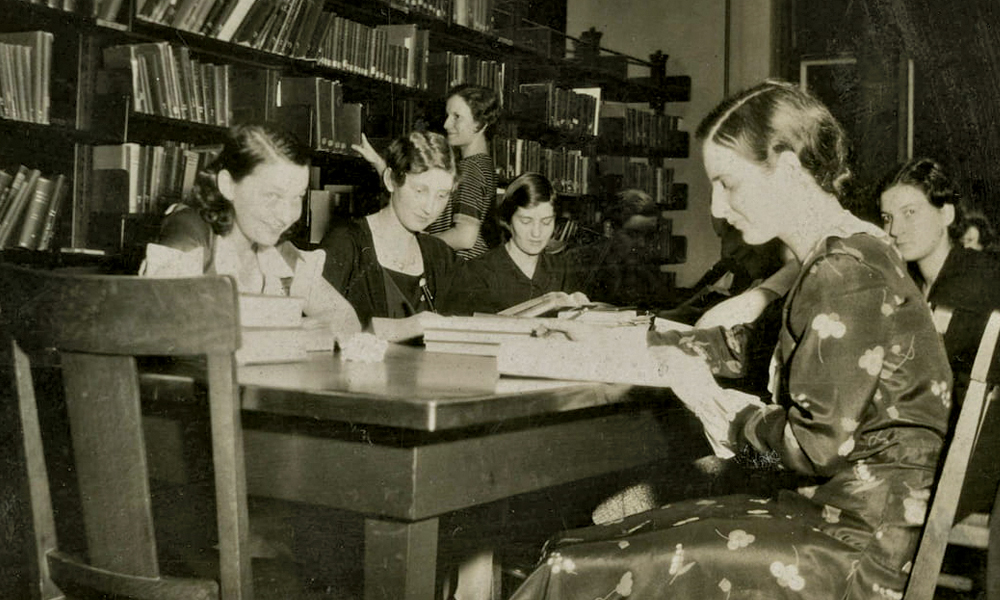 Carrier Library 1927 sepia photo