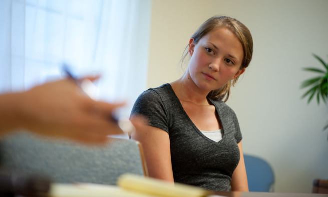 Becky Marksteiner listening