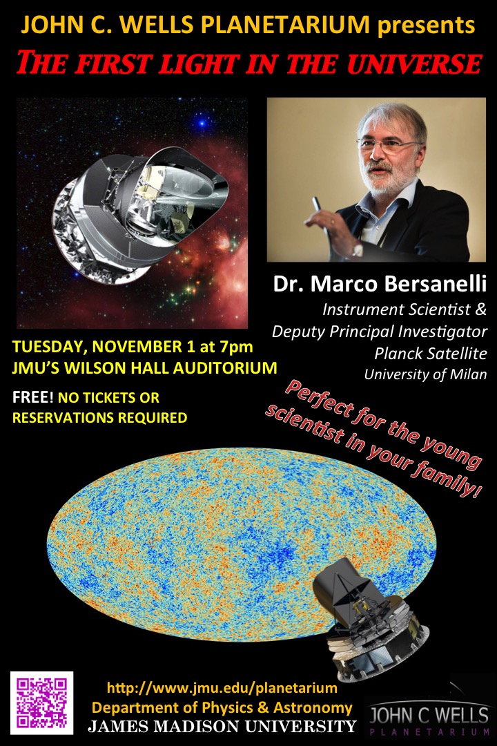 The First Light in the Universe, Dr. Marco Bersanelli
