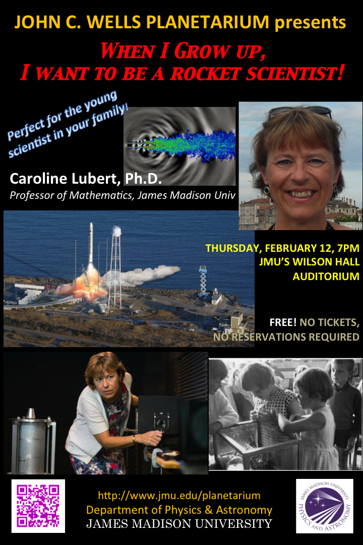 WHEN I GROW UP, I WANT TO BE A ROCKET SCIENTIST! FEB 12 at 7pm