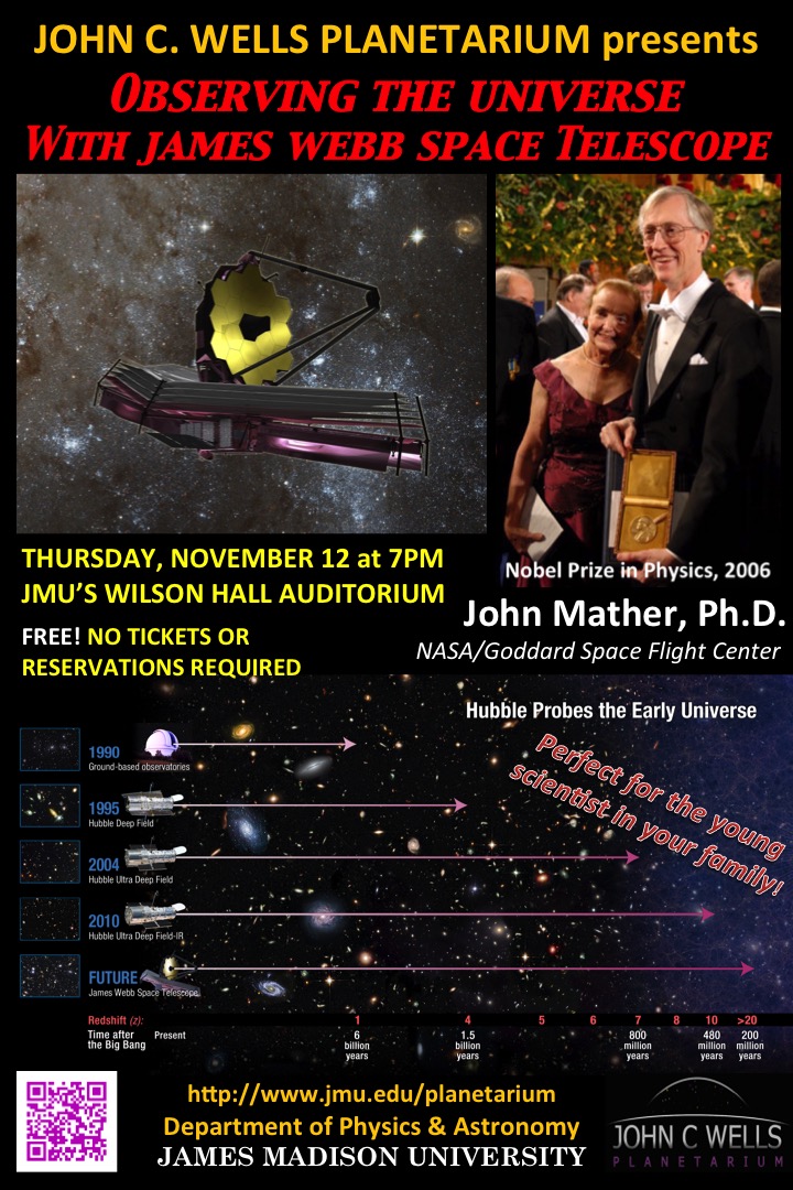 Nobel Laurete Dr John Mather Visits JMU