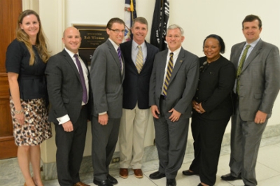 More than 2,500 current JMU students call the district of U.S. Representative Rob Wittman (center) home. 