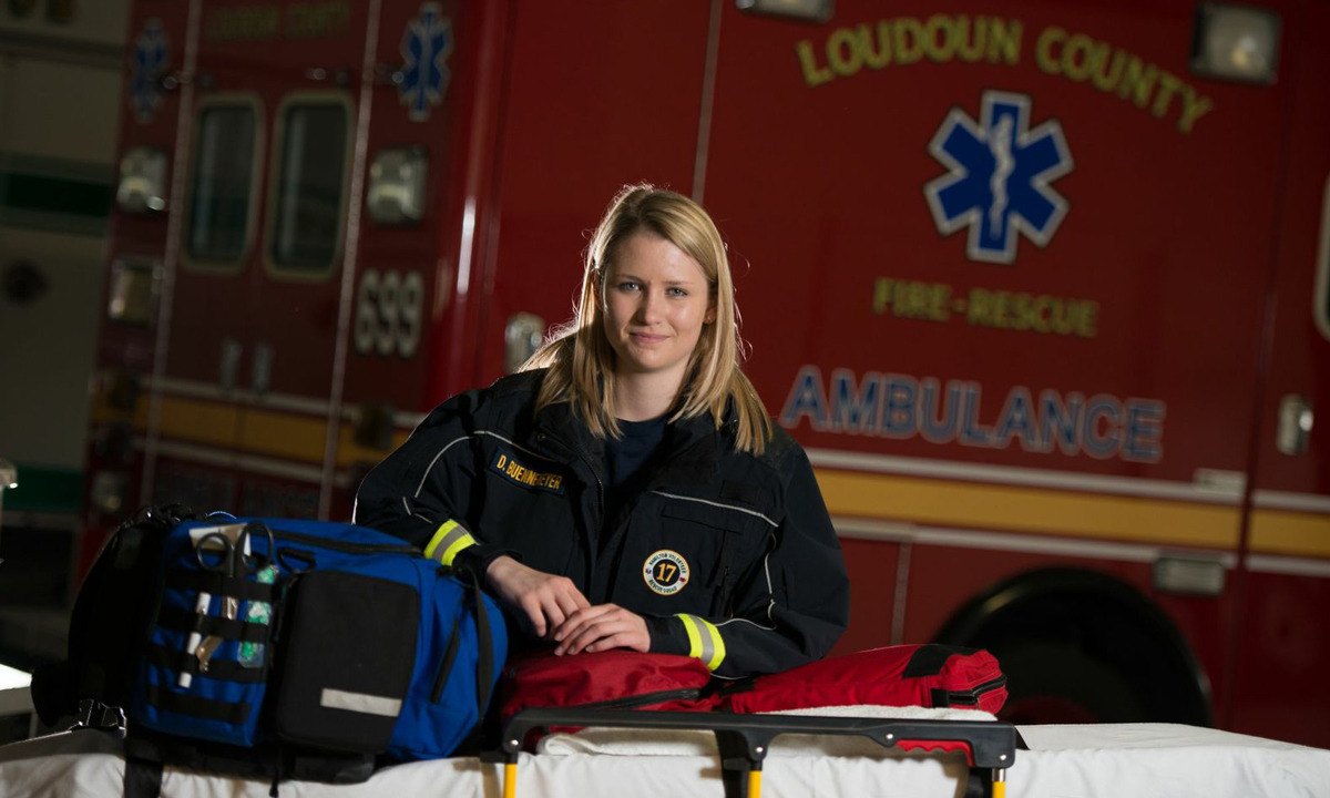 Devin Buennemeyer ('16), does volunteer rescue work for Loudoun County