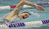 JMU Honors Student Athlete Camilla Czulada swimming