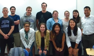 JMU psychology professor Matthew R. Lee with students