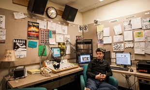 Inside the WXJM Studio at JMU