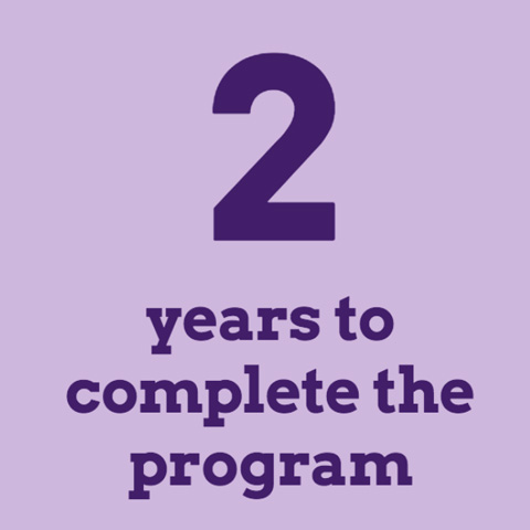 2 years to complete the program