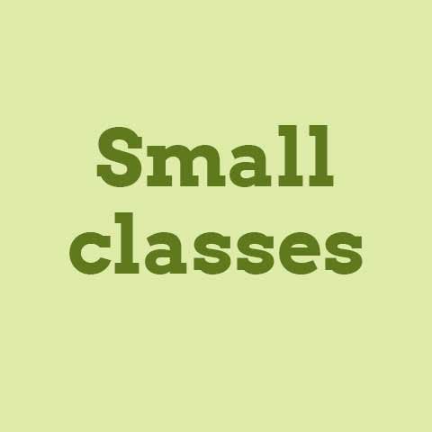 Small class sizes