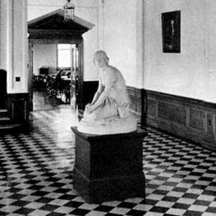 Joan of Arc statue in Madison Memorial Library