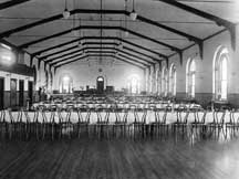 Dining room in Harrison Hall.