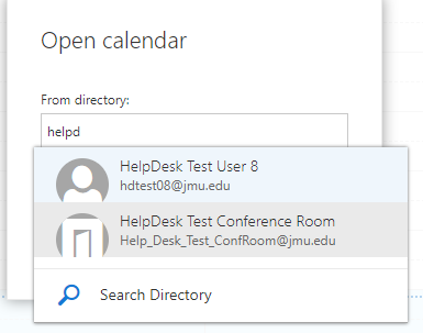 Accessing Shared Mailboxes and Resources Screenshot