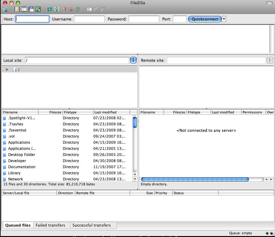 Opening Screen on Macintosh