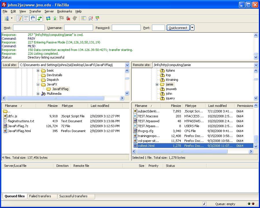 Selecting a Remote File in Windows