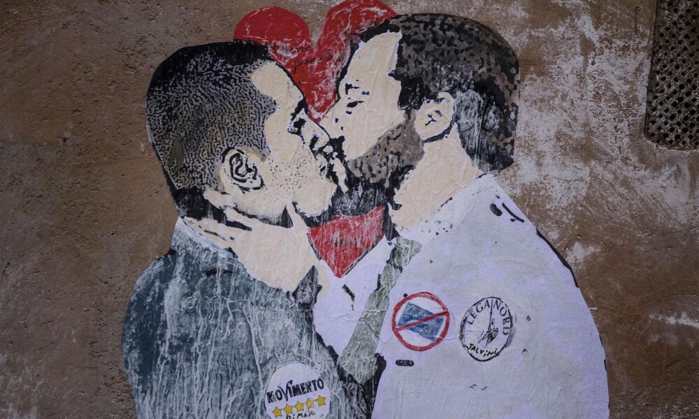 Movimento 5 Stelle & Lega Nord Graffiti