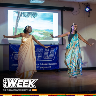 2 students dancing during 2025 iweek