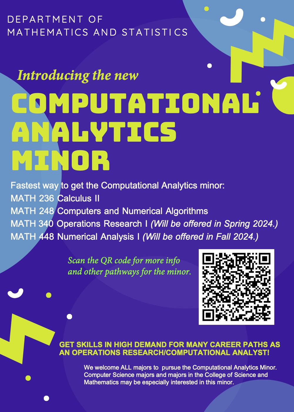 Computational Analytics Minor Flyer