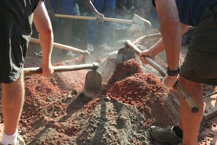 mixing by hand mixing by hand