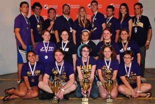 2010 DI team poses with its awards.