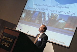 John Noftsinger speaks at the 2008 Homeland Security Symposium