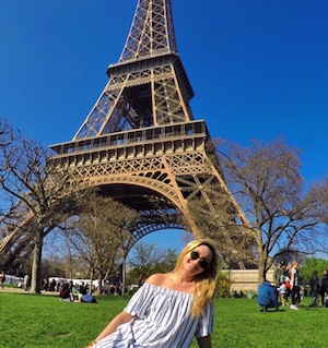 Through the JMU program, we traveled to Paris and visited the Eiffel Tower.