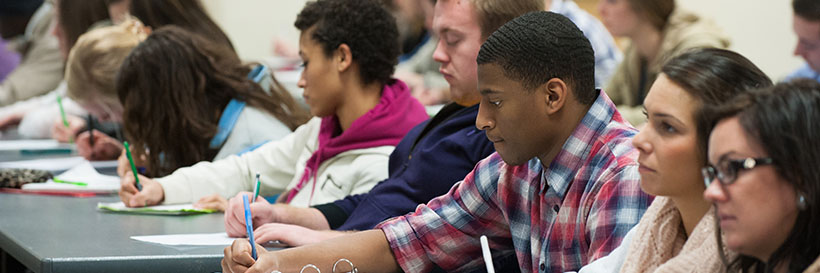 students taking notes