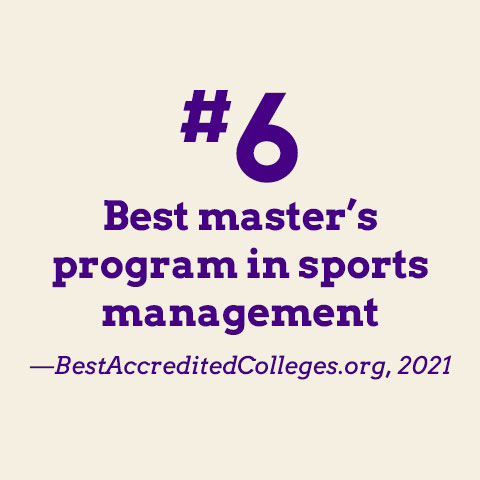 #6 Best Master's Program in Sports Management 2021, BestAccreditedColleges.org