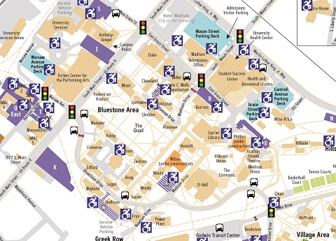 photo accessibile parking map